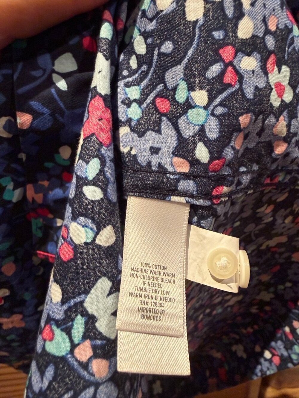 Bonobos Camp Blue Flowered Camp Shirt - Picture 6 of 7